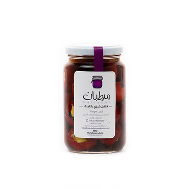 Cherry peppers stuffed with labneh