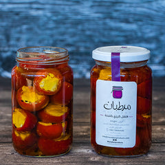 فلفل كرزي محشي لبنة