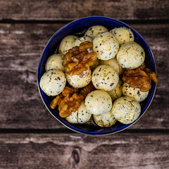 Labneh with Basil and Walnuts