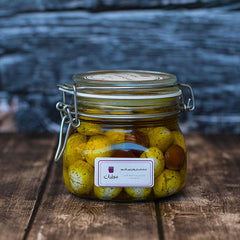Labneh with Black Olives and Thyme
